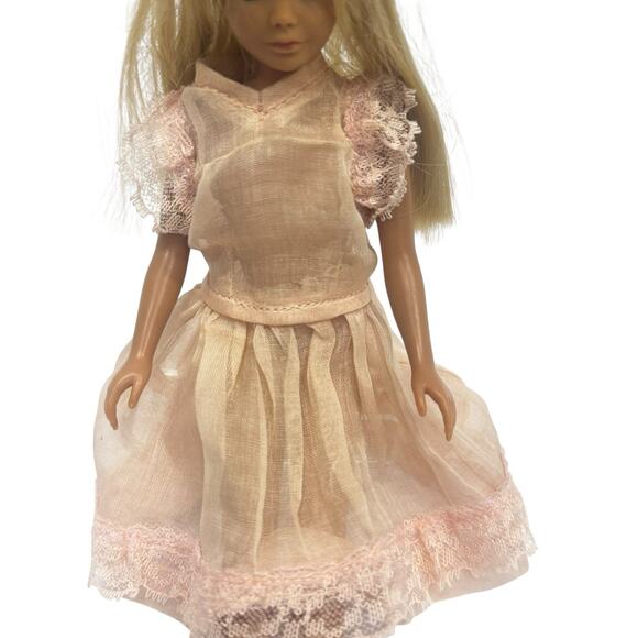 VTG Barbie 1963 Blonde Skipper Little Sister Doll Mattel Japan Handmade Clothes - Picture 3 of 8